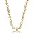 Conjunto riviera de brinco e colar cravejado de zirconia cristal banho em ouro 18k - Imagem 2