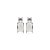 Conjunto riviera de brinco e colar cravejado de zirconia cristal banho em rodio branco - Imagem 6