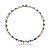 Conjunto riviera coração de brinco e colar cravejado de zirconia rainbow banho em rodio branco - Imagem 3