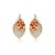 Conjunto de brinco e anel cravejado com zirconia morganita banho em ouro 18k - Imagem 3