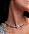 Colar riviera cravejado de zirconia cristal banho em rodio branco - Imagem 1