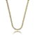 Colar riviera cravejado de zirconia cristal banho em ouro 18k - Imagem 1