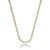 Colar riviera cravejado de zirconia cristal banho em ouro 18k - Imagem 1