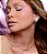 Colar riviera cravejado de zirconia pink banho em ouro 18k - Imagem 2