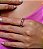 Anel dourado cravejado de zirconia rainbow banho em ouro 18k - Imagem 2