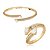 Conjunto de anel e bracelete cravejado de zirconia cristal banho em ouro 18k - Imagem 2