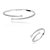 Conjunto de anel e bracelete cravejado de zirconia cristal banho em rodio branco - Imagem 1