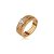 Trio de aneis cravejado de zirconia cristal banho em ouro 18k - Imagem 1