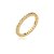 Anel dourado cravejado de zirconia cristal banho em ouro 18k - Imagem 1