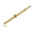 Pulseira acetinada cravejada de zirconia citrino banho em ouro 18k - Imagem 1