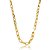 Colar de corrente liso banho em ouro 18k - Imagem 1