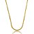 Colar de corrente liso banho em ouro 18k - Imagem 1