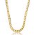 Colar de corrente liso banho em ouro 18k - Imagem 1