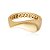 Bracelete liso acetinado banho em ouro 18k - Imagem 1
