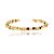 Bracelete liso de canutilho banho em ouro 18k - Imagem 1