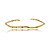Bracelete liso banho em ouro 18k - Imagem 1
