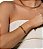 Pulseira dourada lisa banho em ouro 18k - Imagem 2