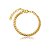 Pulseira dourada lisa banho em ouro 18k - Imagem 1