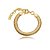 Pulseira dourada lisa banho em ouro 18k - Imagem 1