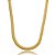 Colar dourado liso banho em ouro 18k - Imagem 1
