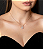Colar em madreperola cravejado de zirconia cristal banho em ouro 18k - Imagem 2