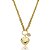 Colar de corrente luxo cravejado de zirconia cristal banho em ouro 18k - Imagem 1