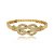 Bracelete cravejado de zirconia cristal banho em ouro 18k - Imagem 1