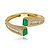 Bracelete cravejado de zirconia rainbow e pedra fusion banho em ouro 18k - Imagem 1