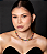 Conjunto de brinco e colar cravejado de zirconia rainbow banho em ouro 18k - Imagem 2