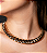 Conjunto de brinco e colar liso banho em ouro 18k - Imagem 3