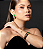 Conjunto de brinco e bracelete cravejado de zirconia e pedra fusion banho em ouro 18k - Imagem 2