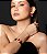 Conjunto de brinco e bracelete cravejado de zirconia e pedra fusion banho em ouro 18k - Imagem 2