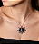 Colar com pingente cravejado de zirconia rainbow banho em ouro 18k - Imagem 3