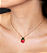 Conjunto de brinco e colar cravejado de pedra fusion banho em ouro 18k - Imagem 4