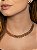 Conjunto de coração brinco e colar liso dourado banho em ouro 18k - Imagem 3