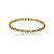 Pulseira cravejada de zirconia cristal banho em ouro 18k - Imagem 2