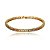 Pulseira cravejado de zirconia rainbow banho em ouro 18k - Imagem 1