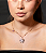 Colar com pingente cravejado de zirconia rainbow banho em ouro 18k - Imagem 2