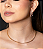 Colar cravejado de zirconia cristal banho em ouro 18k - Imagem 2