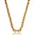 Colar luxo de corrente cravejado de zirconia cristal banho em ouro 18k - Imagem 2