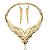 Conjunto de brinco e colar liso banho em ouro 18k - Imagem 2