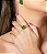 Conjunto de brinco e anel cravejado de zirconia e pedra fusion banho em ouro 18k - Imagem 2