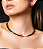 Brinco de base cravejado de pedra fusion coral banho em ouro 18k - Imagem 3