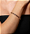 Pulseira cravejada de zirconia morganita banho em ouro 18k - Imagem 2
