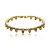 Pulseira cravejada de zirconia rainbow banho em ouro 18k - Imagem 1