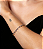 Pulseira cravejada de zirconia rainbow banho em ouro 18k - Imagem 2