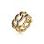 Anel cravejado de zirconia rainbow banho em ouro 18k - Imagem 1