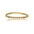 Bracelete cravejado de zirconia rosa banho em ouro 18k - Imagem 1