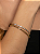 Bracelete duplo cravejado de zircônia citrino banho em ouro 18k - Imagem 3