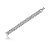 Pulseira cravejada de zirconia cristal banho em rodio branco - Imagem 1